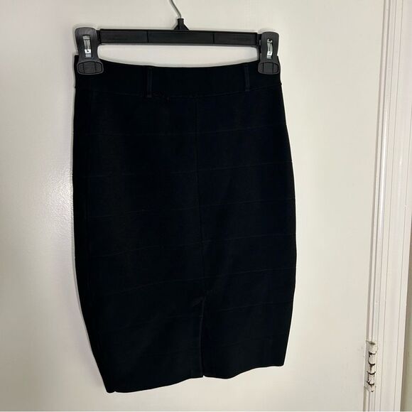 Guess | black bandage bodycon pencil skirt with slit | small - Picture 3 of 5